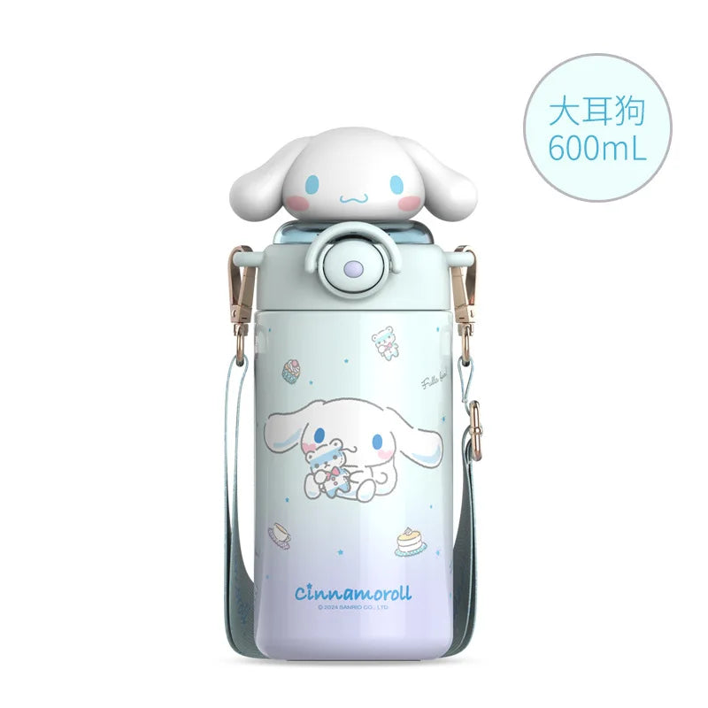 600ml Sanrio Water Stainless Steel Insulated Cup & Straw