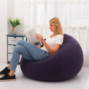 Inflatable Flocking Sofa Chair