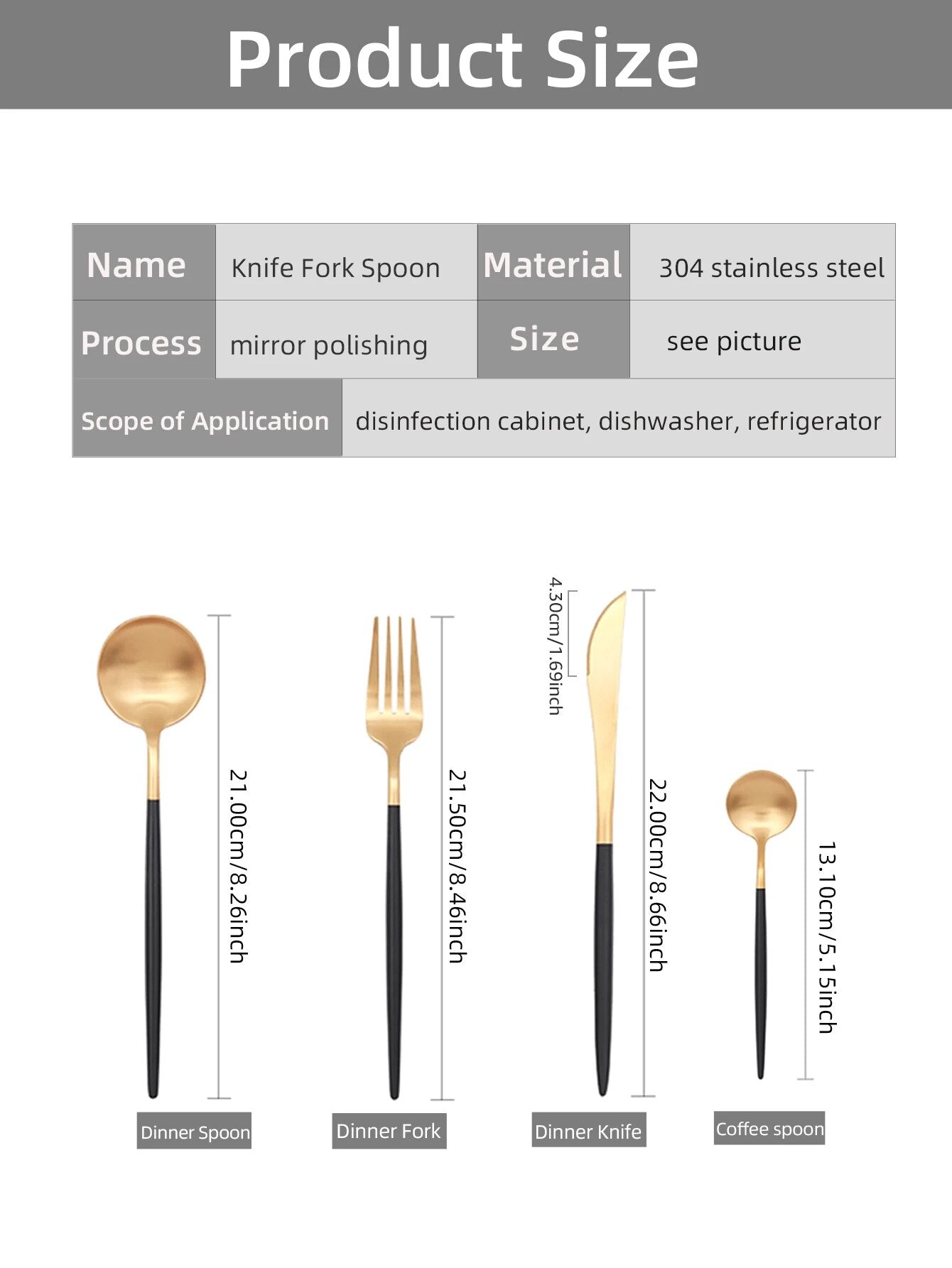 24Pcs Stainless Steel Dinnerware Set