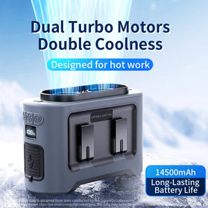 Socoolfan 14500mAh Portable Waist Hanging Dual Air Vents Fan