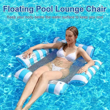 Inflatable 4-Tube Hammock Floating Water Mat