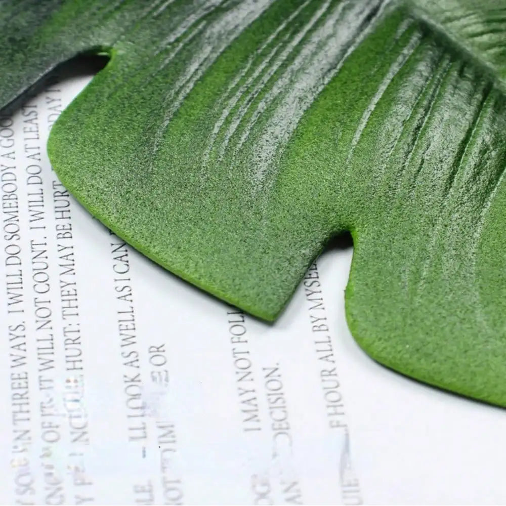 Plant Turtleback Leaf Placemat Waterproof Non-slip Anti-scald Decorative Mat