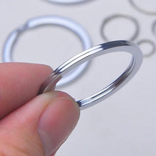 Silver Plated Metal Blank Keychains