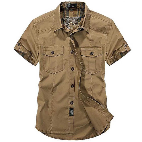 Cotton Casual Loose Short Sleeve Shirt