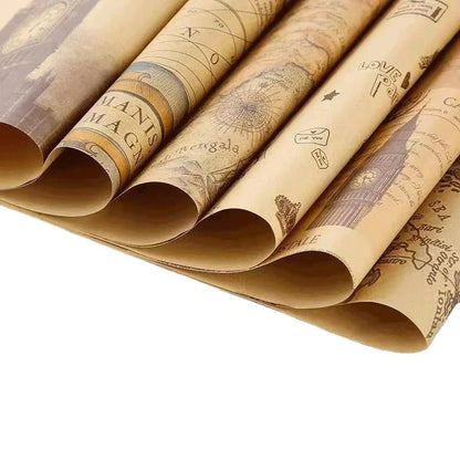 Retro Crafting Wrapping Paper