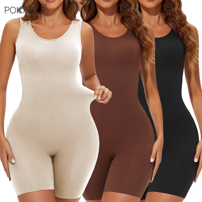 POKARLA Full Coverage Wide Shoulder Body Seamless Shaper