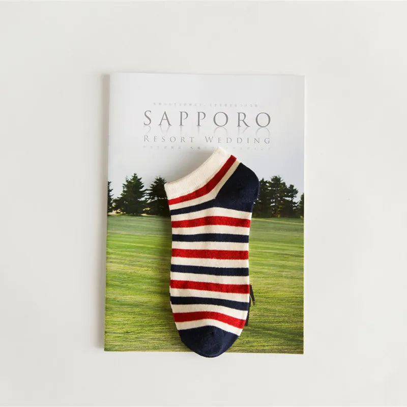 5 Pairs Fashion National Flag Cotton Socks