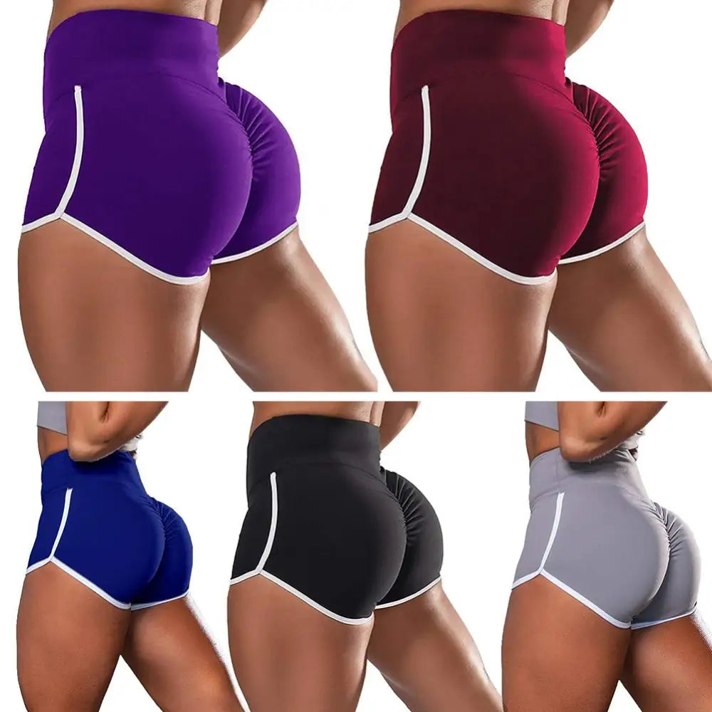 Elastic Seamless Fitness Shorts for Women