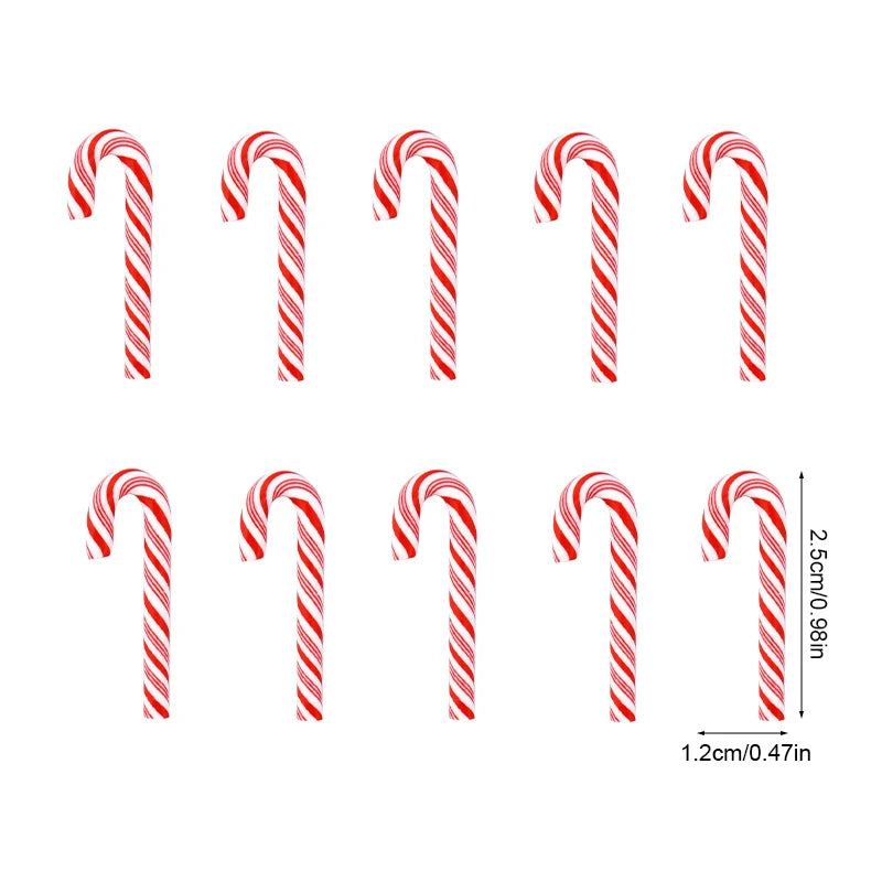 Multipack Mini Candy Cane Christmas Decoration