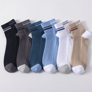 6 Pairs  Cotton Middle Thin Socks