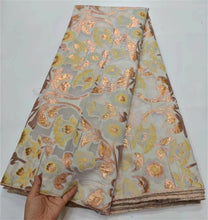 Nigerian Damask Tulle Lace Fabric