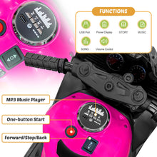 Electric 12V Battery Powered Motorcycle with LED Lights and Music