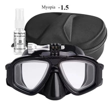 Tempered Lends Diving Mask with GoPro Mount
