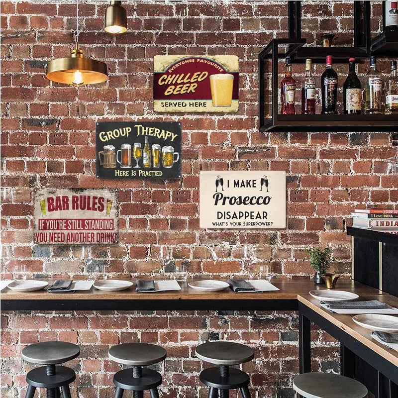 Tin Sign Irish Drink Lovers Pub Wall Metal