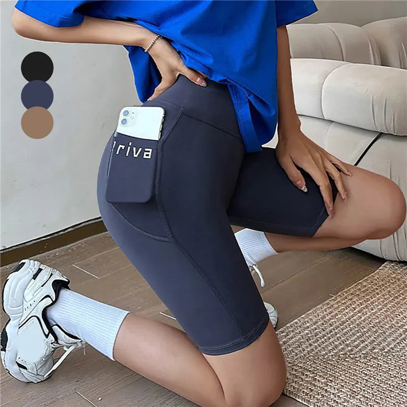 High Waist Casual Tight Shorts For Women