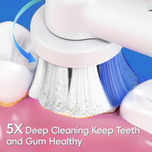 Smart Rotating Electric Toothbrush 4 Modes with 6 Heads