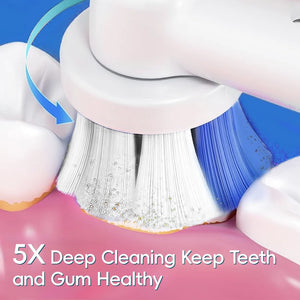 Smart Rotating Electric Toothbrush 4 Modes with 6 Heads