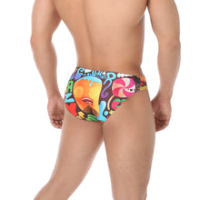 Colorful  Bikini Brief Swim Briefs