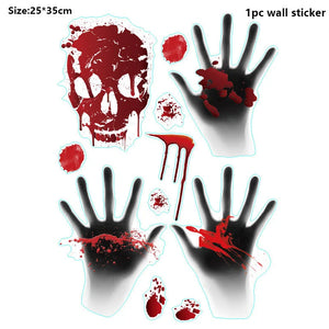 Halloween Bloody Wall Stickers Decorations