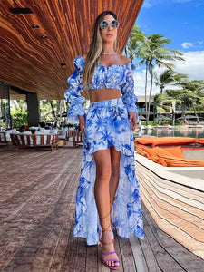 Two Piece Large Skirt and Tube Top Set