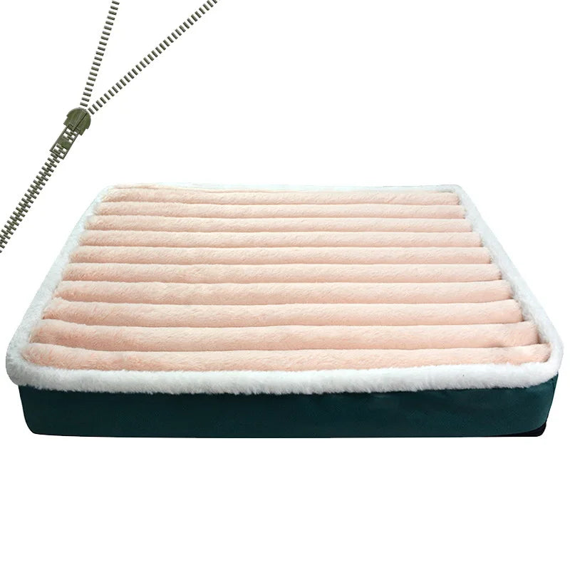 Washable Dog Bed Mat with Zipper