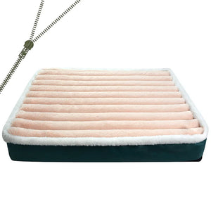 Washable Dog Bed Mat with Zipper
