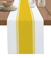 Striped Textured Table Runner