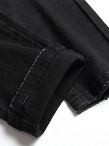 Washed Holed Trendy Fashion Jeans