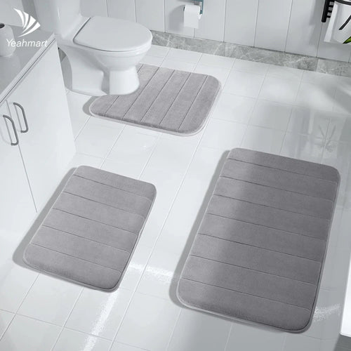 Memory Foam Bath Mat Set