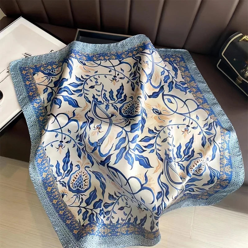 Printed Pashmina Silk Scarf