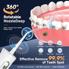 Cordless Water Dental Flosser 4 Jet Tips 4 Modes