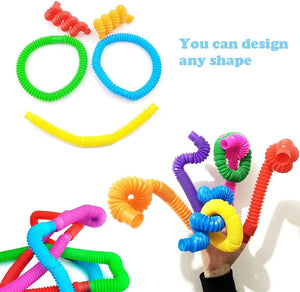 8Pack Large Pop Tubes Fidget Sensory Toy