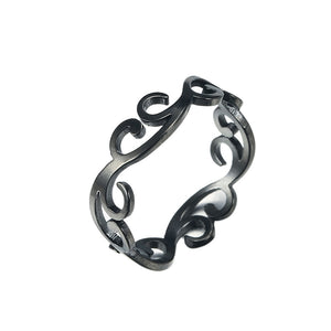 Retro Filigree Stainless Steel Cutout Ring