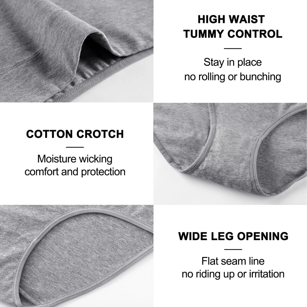 High Waist Cotton High-Waist Abdominal Briefs