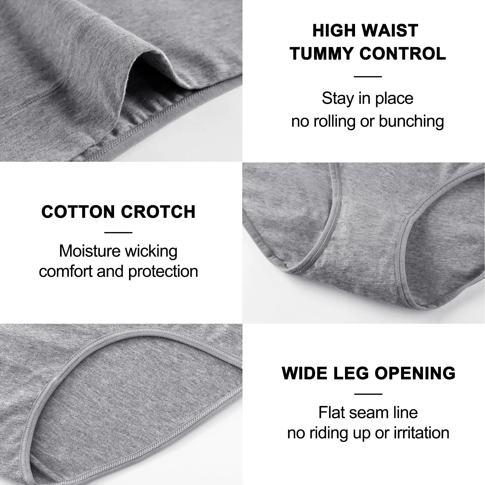 High Waist Cotton High-Waist Abdominal Briefs