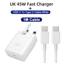 45W PD Super Fast Charger USB C Charger for Samsung Galaxy