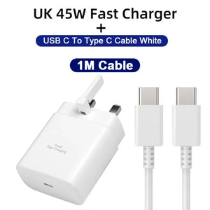 45W PD Super Fast Charger USB C Charger for Samsung Galaxy