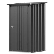 3x3FT Outdoor Storage Shed with Sloping Roof and Single Lockable Door
