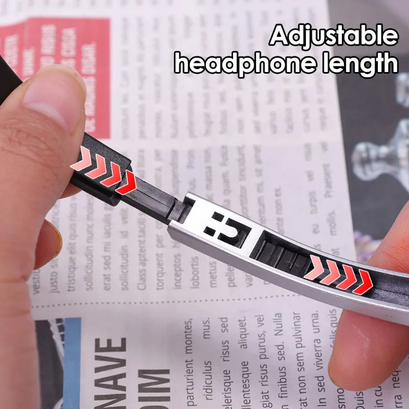 Wired Headphone with Microphone Universal Adjustable