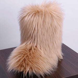 Winter Furry Faux Fur Boots