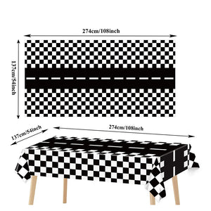 Racing Birthday Decorations Tableclothb