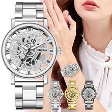 Hollow Skeleton Faux Mechanical Mesh Quartz Wrist Watch