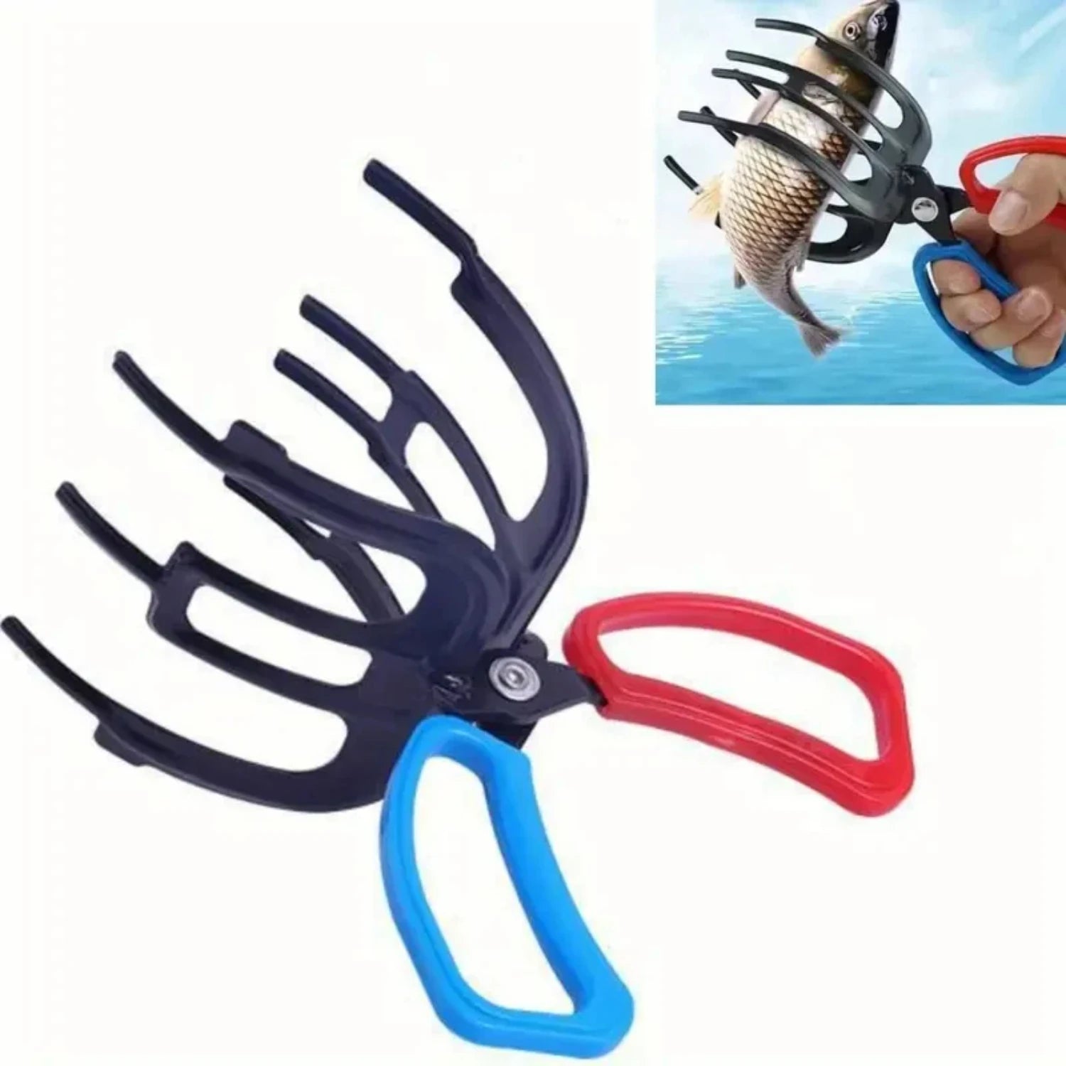 3-claw Fish Gripper Anti-slip Portable Fishing Tool