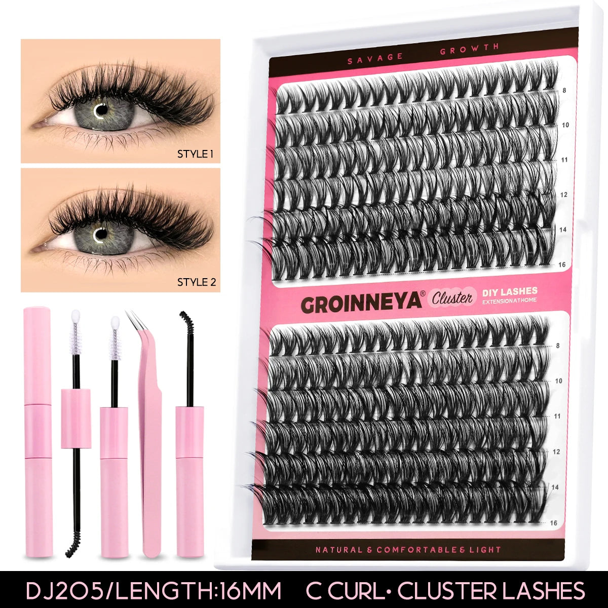 Lash Extension Kit With Lash Bond and Seal Makeup Tools