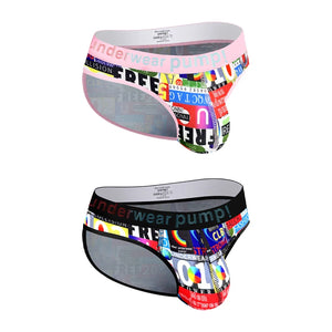 Racing Flag Plaid Printed Breathable Soft Briefs