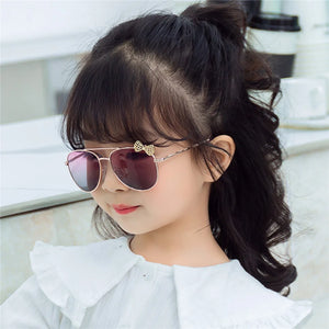 Metal Frame Fashion Girl's Sunglasses