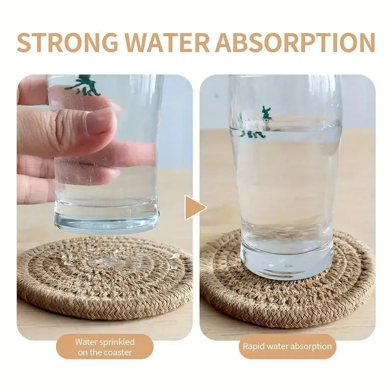 8-Piece Set Absorbent Coasters for Drinks