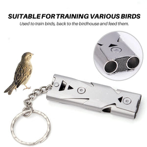 Birds Ultrasonic Training Whistle Stainless Steel