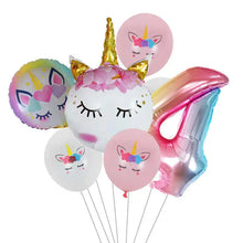 7pcs Unicorn Themed Party Balloons
