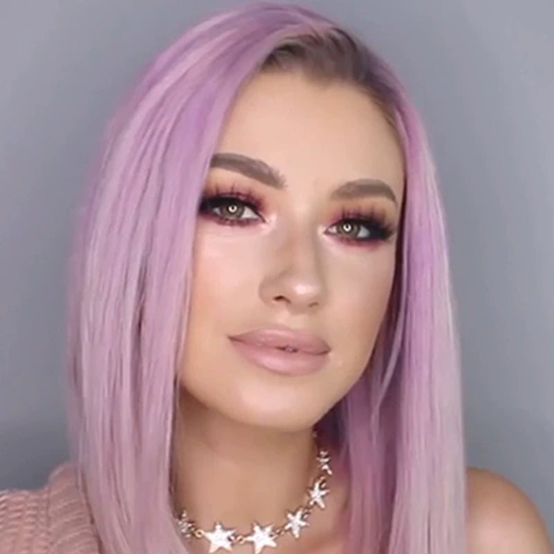 Colorful Short Straight Hair Wig